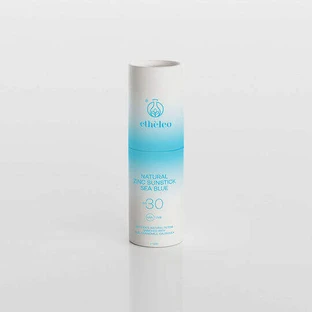 Etheleo Natural Zinc Zinc Sea Blue Mineral Водостійкий мінеральний крем для обличчя із захистом від сонця SPF30 30гр