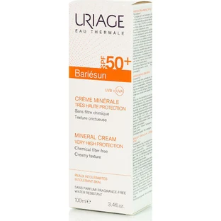Uriage Bariesun Mineral Cream Waterproof Sun Protection Face and Body Cream SPF50 100ml