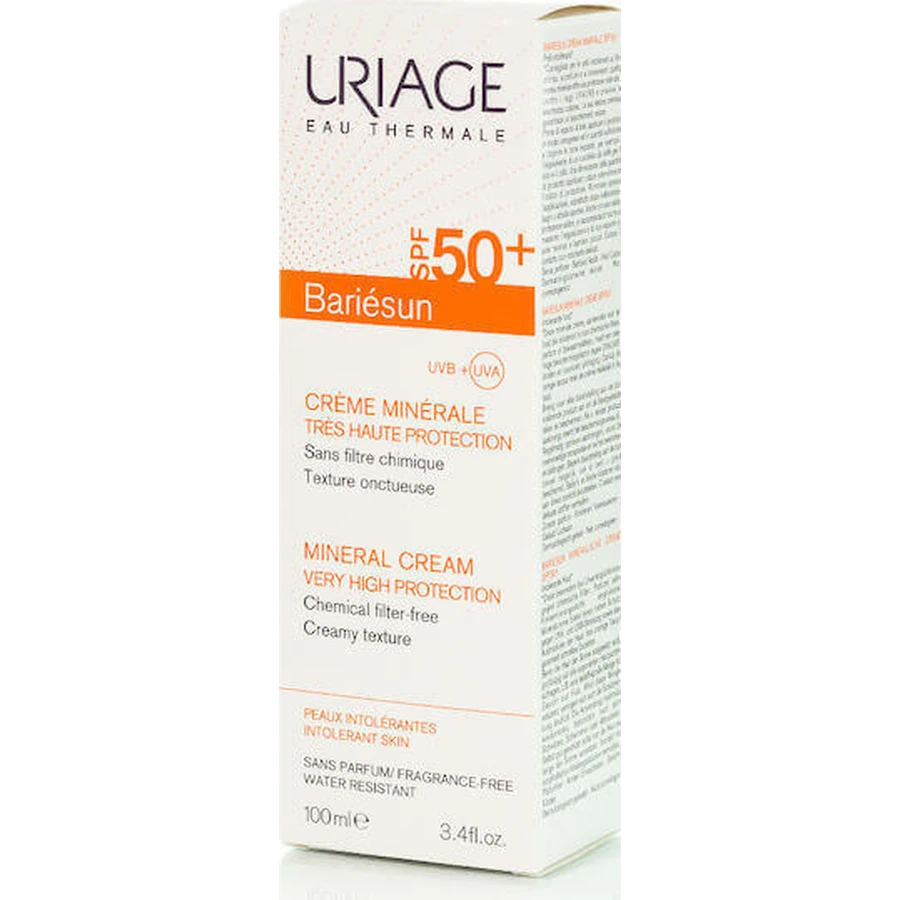 Uriage Bariesun Mineral Cream Waterproof Sun Protection Face and Body Cream SPF50 100ml: цены и характеристики