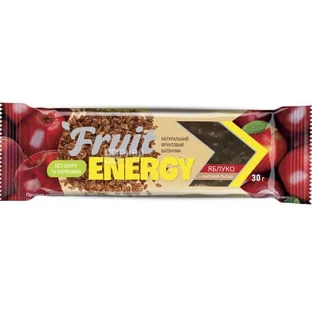 Батончик Fruit Energy Яблоко + семена льна, 30 г