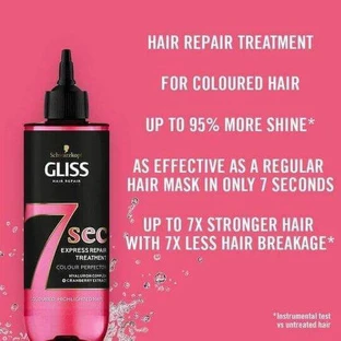 Schwarzkopf Gliss 7 Dry Colour Perfector Маска для сухого волосся, що зберігає колір 200 мл