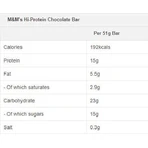 Батончик m&m's HiProtein з протеїном 15г та шоколадним смаком 51г: ціни та характеристики
