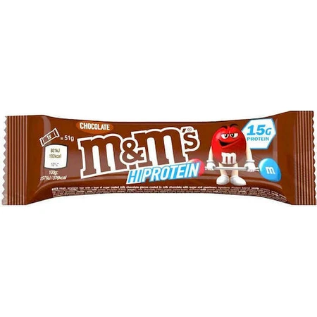 Батончик m&m's HiProtein з протеїном 15г та шоколадним смаком 51г: ціни та характеристики