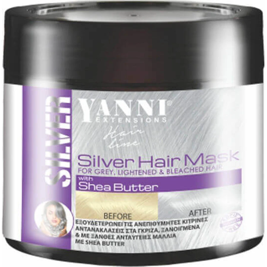 Yanni Extensions Silver Mask Маска для волосся, що зберігає колір 500 мл: ціни та характеристики
