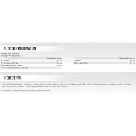 Scitec Nutrition Thermo-X 600 мг без смаку 100 капс.: ціни та характеристики