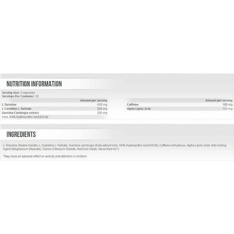Scitec Nutrition Thermo-X 600 мг без смаку 100 капс.: ціни та характеристики