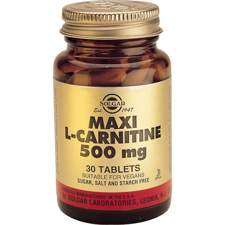 Solgar L-Carnitine с карнитином 500 мг и неароматизированным вкусом 30 табл.: цены и характеристики