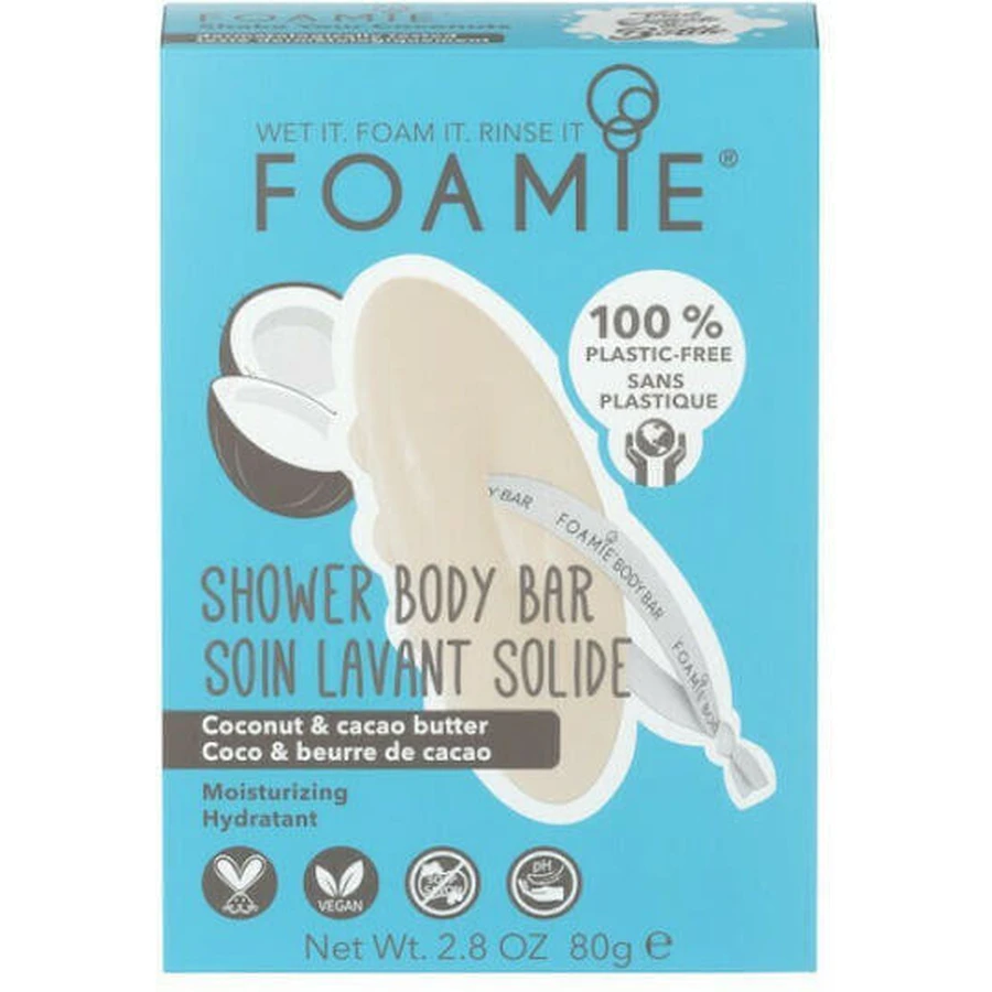 Мыло для тела Foamie Coconut & Cocoa Butter Soap Body Bar 80гр: цены и характеристики