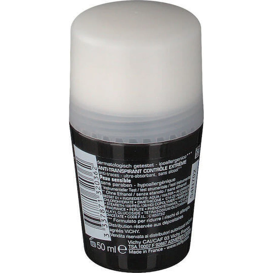 Дезодорант Vichy Homme 72h Roll-On проти плям 72h Roll-On 2х50мл: ціни та характеристики