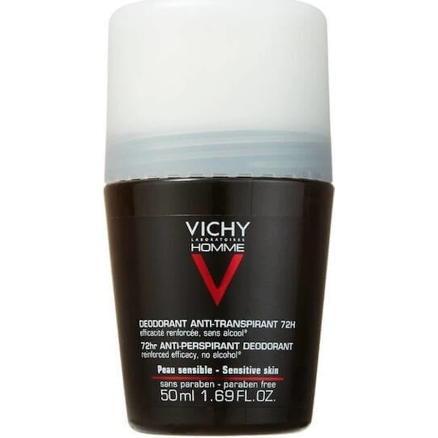 Дезодорант Vichy Homme 72h Roll-On проти плям 72h Roll-On 2х50мл: ціни та характеристики