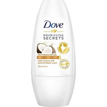 Dove Nourishing Secrets Відновлювальний ритуальний дезодорант з кокосовим горіхом та квітками жасмину Дезодорант-рулон 48 год 50 мл: ціни та характеристики