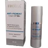 Фройка Антипігментний денний крем для обличчя з SPF50 проти пігментації та відбілювання плям з вітаміном С та пептидами 30мл