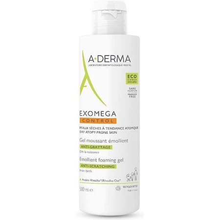 A-Derma Exomega Exomega Control Пом'якшувальний гель для тіла, що підходить для атопічної шкіри 500 мл: ціни та характеристики