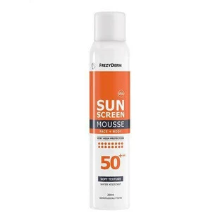 Frezyderm Сонцезахисний водостійкий мус для обличчя та тіла SPF50+ 200 мл