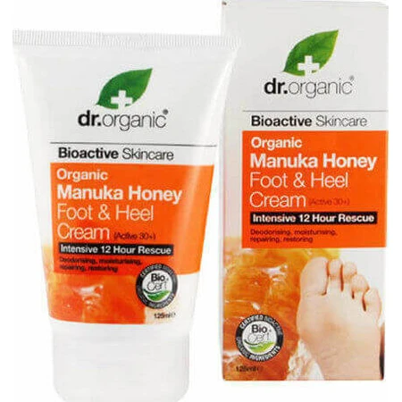 Dr.Organic Manuka Медовий зволожуючий крем від кісточок, мозолів і тріщин на п'ятах 125 мл: ціни та характеристики