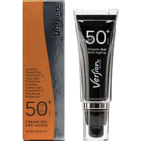 Version Cream - Антивозрастной водостойкий солнцезащитный гель для лица SPF50 50 мл: цены и характеристики