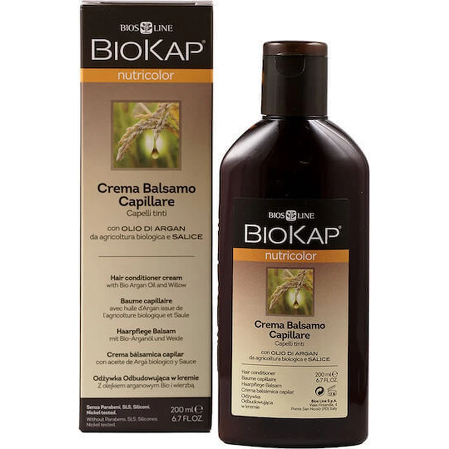 Кондиціонер для збереження кольору Biosline Biokap Nutricolor для фарбованого волосся 200 мл: ціни та характеристики
