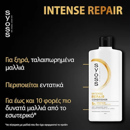 Syoss Repair Відновлювальний/живильний кондиціонер для сухого волосся 440мл: ціни та характеристики