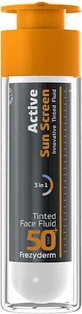 Інноваційний тонований флюїдний гель водостійкий для обличчя Frezyderm Active Sun Screen SPF50 з пігментом, 50 мл