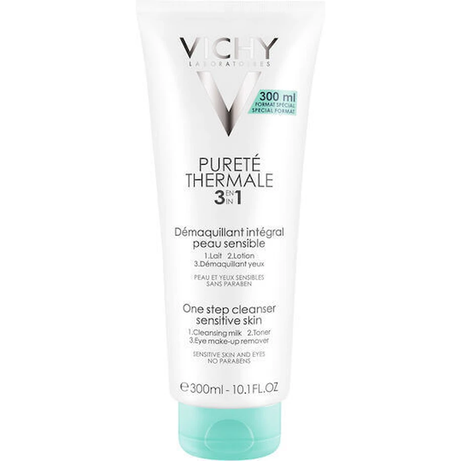 Vichy Purete Thermale 3 в 1 Емульсія для зняття макіяжу з обличчя та очей 300 мл: ціни та характеристики