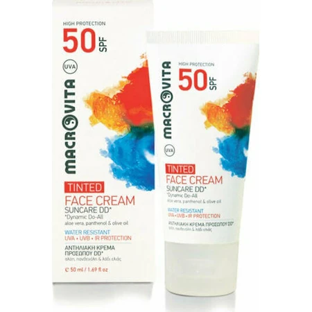 Macrovita DD Cream Тональный водостойкий солнцезащитный крем для лица SPF50 с пигментом 50 мл: цены и характеристики