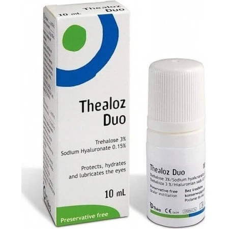 Thea Pharma Hellas Thealoz Duo Гиалуроновая кислота глазные капли для сухих глаз 10 мл: цены и характеристики