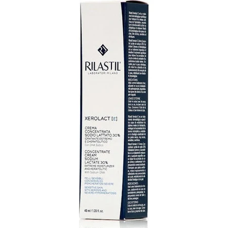 Rilastil Xerolact E Cream Concentrate Крем Лактат натрію Зволожуючий регенеруючий крем для атопічної шкіри 40мл: ціни та характеристики