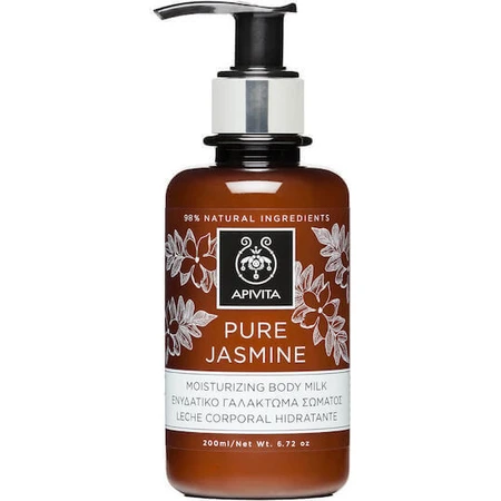 Зволожуюче молочко для тіла Apivita Pure Jasmine з гіалуроновою кислотою та ароматом жасмину 200 мл: ціни та характеристики