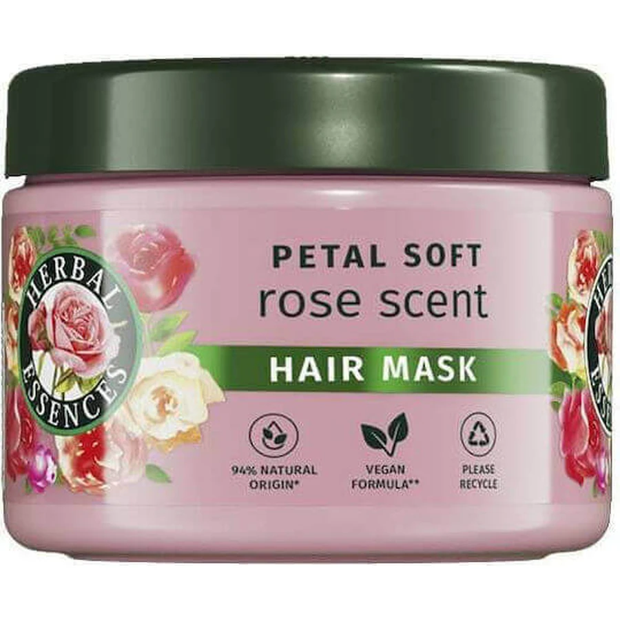 Зволожуюча маска для волосся Herbal Essences Пелюстки ніжного аромату троянди 300 мл: ціни та характеристики
