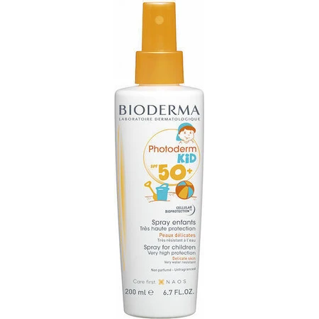 Bioderma Photoderm Kid Водостойкий детский солнцезащитный крем-спрей SPF50 200 мл: цены и характеристики