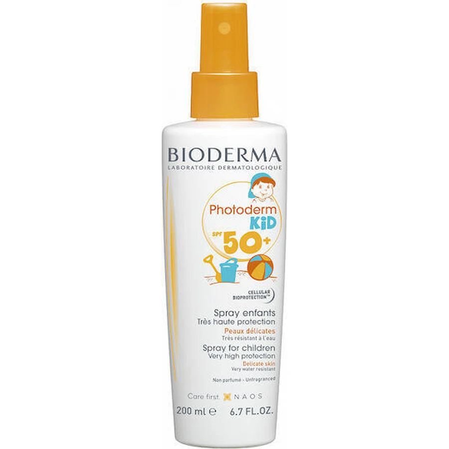 Bioderma Photoderm Kid Водостойкий детский солнцезащитный крем-спрей SPF50 200 мл: цены и характеристики