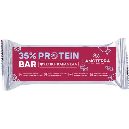 Lamoterra 35% протеин и арахисовая карамель 60гр: цены и характеристики