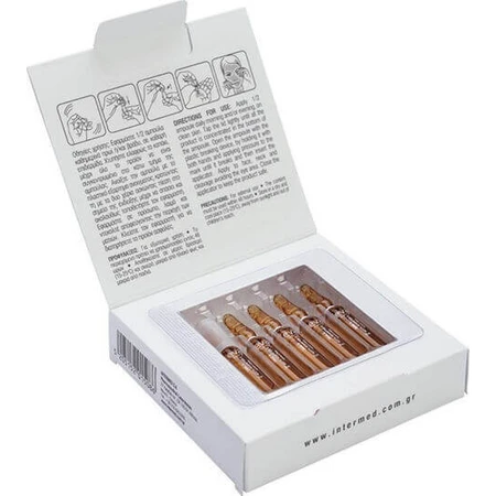 InterMed Eva Belle DMAE DMAE & Acetyl Hexapeptide-8 Зволожуюча та омолоджуюча сироватка для обличчя з гіалуроновою кислотою для сяйва та ліфтингу 5х2 мл: ціни та характеристики
