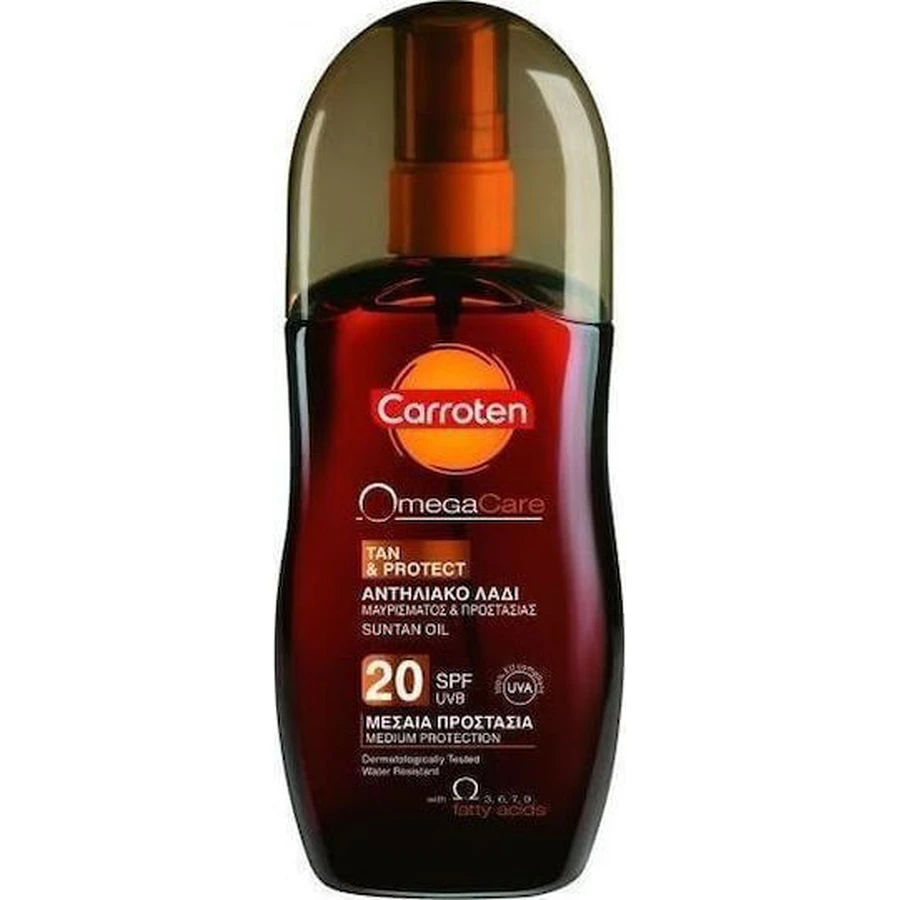 Carroten Omega Care Omega Care Tan & Protect Waterproof Oil Sun Protection Body SPF20 Спрей для тела 125 мл: цены и характеристики