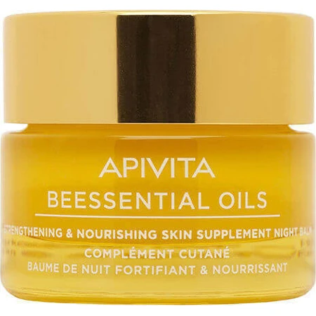 Нічний зволожуючий бальзам для обличчя Apivita Beessential Oils 15мл: ціни та характеристики