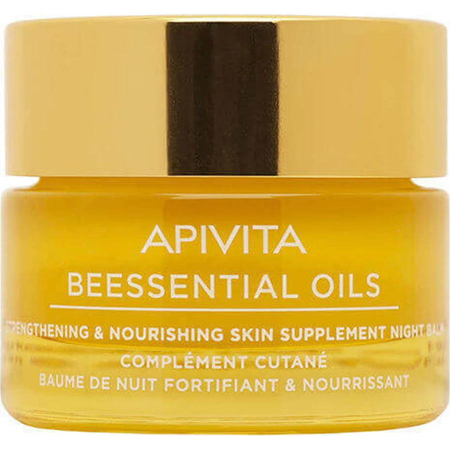 Нічний зволожуючий бальзам для обличчя Apivita Beessential Oils 15мл: ціни та характеристики