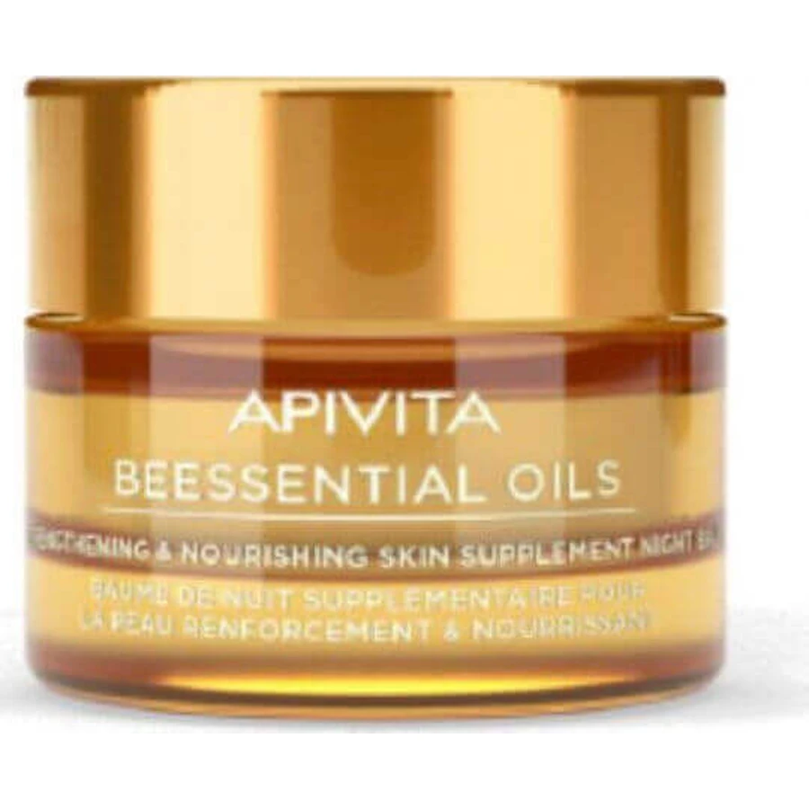Нічний зволожуючий бальзам для обличчя Apivita Beessential Oils 15мл: ціни та характеристики