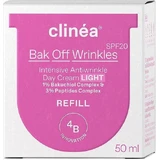 Clinea Bak Bak Off Wrinkles Light Light Refill Антивіковий денний крем для обличчя SPF20 з пантенолом і пептидом 50 мл