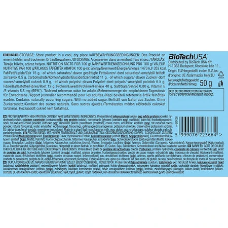 Biotech USA Zero Bar с нативным изолятом сыворотки с 40% белка и вкусом капучино 20х50гр: цены и характеристики