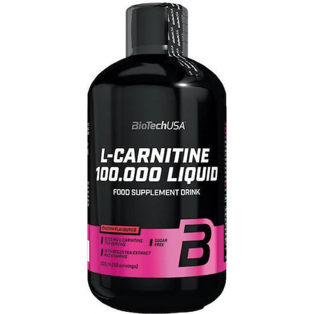 Biotech USA L-Carnitine з карнітином 100000 мг та яблучним смаком 500 мл: ціни та характеристики