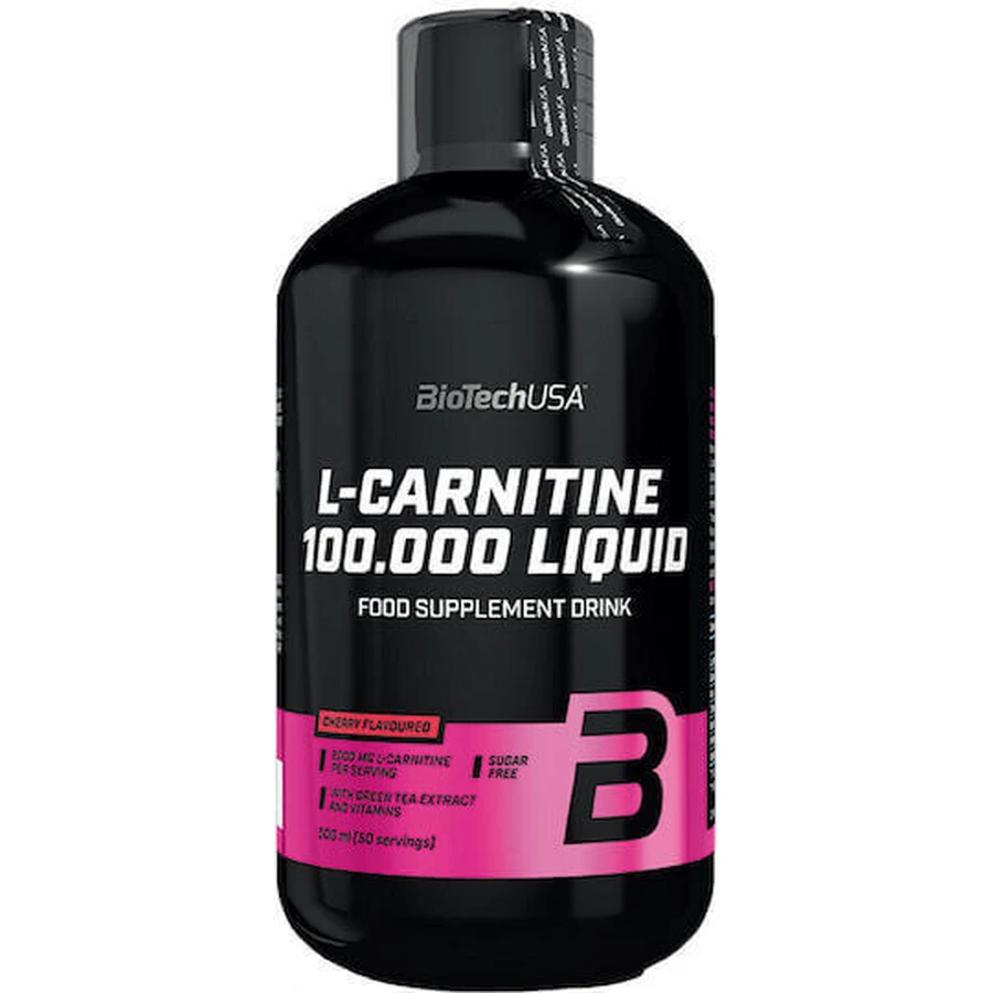 Biotech USA L-Carnitine з карнітином 100000 мг та яблучним смаком 500 мл: ціни та характеристики