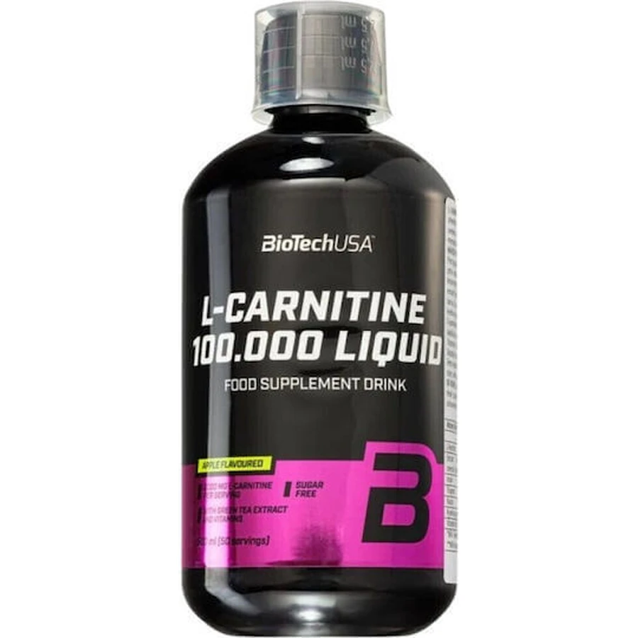 Biotech USA L-Carnitine з карнітином 100000 мг та яблучним смаком 500 мл: ціни та характеристики