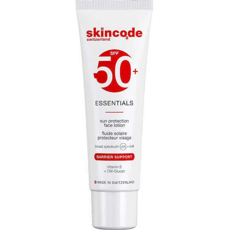 Skincode Essentials Захист від сонця Водостійкий сонцезахисний лосьйон для обличчя Захист від сонця (SPF)50+ 50мл 50мл: ціни та характеристики