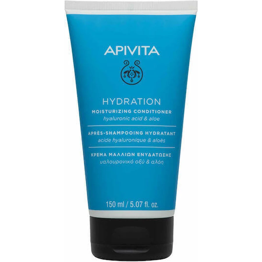 Зволожуючий кондиціонер Apivita Hydration для всіх типів волосся з гіалуроновою кислотою та алое вера 150 мл: ціни та характеристики
