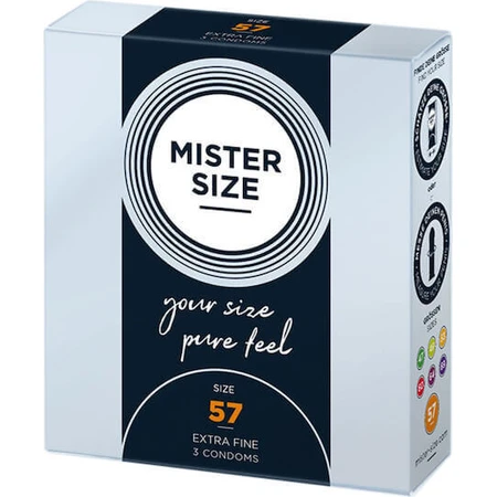 Mister Size Extra Fine Size 57mm Пресервант 3шт: ціни та характеристики