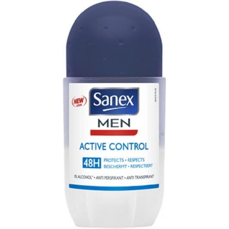 Sanex Men Active Control 48h Антиперспірант Дезодорант-антиперспірант Антиперспірант Дезодорант-антиперспірант 48h Roll-On 50мл: ціни та характеристики