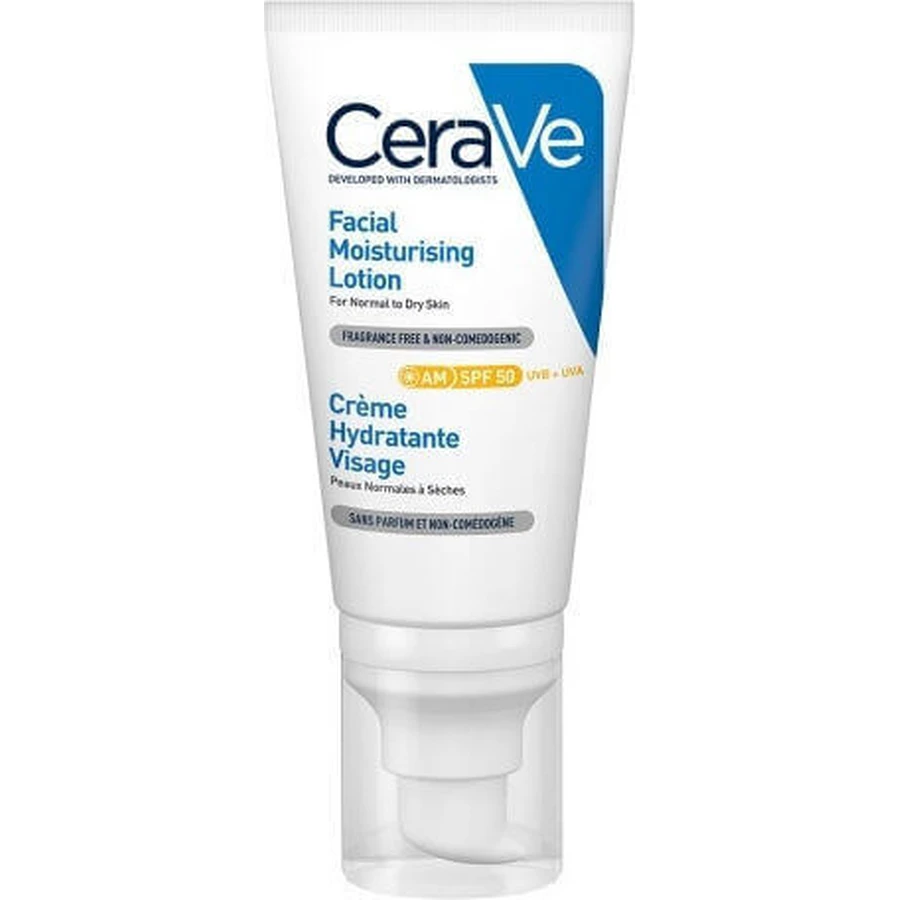 CeraVe Денний лосьйон для обличчя з SPF50 52 мл: ціни та характеристики