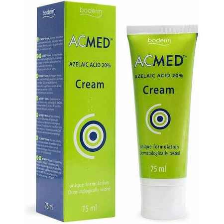 Крем для обличчя Boderm Acmed з азелаїновою кислотою 20% відновлювальний проти акне, 75 мл: ціни та характеристики