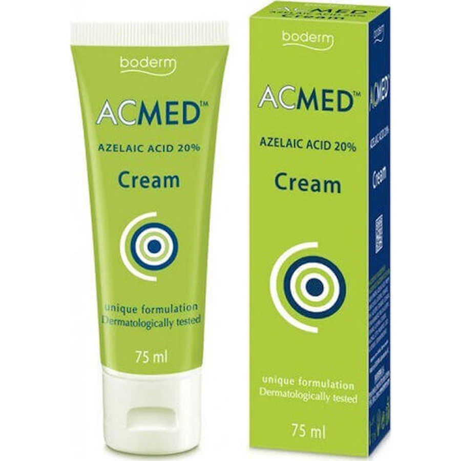 Крем для обличчя Boderm Acmed з азелаїновою кислотою 20% відновлювальний проти акне, 75 мл: ціни та характеристики