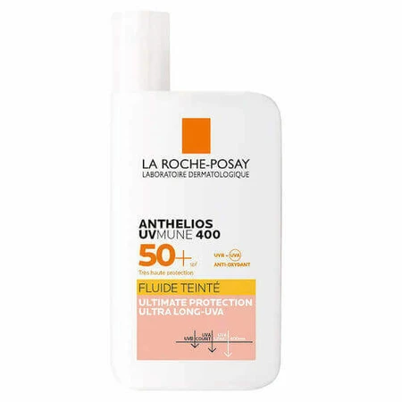 La Roche Posay Anthelios UVmune 400 Fluid Солнцезащитный лосьон для лица SPF50 с пигментом 50 мл: цены и характеристики